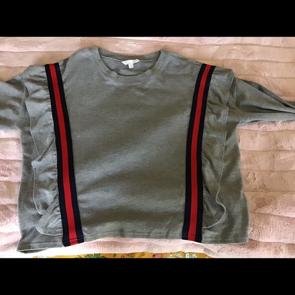 BB Dakota All Good Ruffle Sweatshirt size XL NWOT - Picture 4 of 10